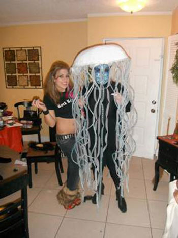 Valerie S.' Glowing Jelly Fish Costume