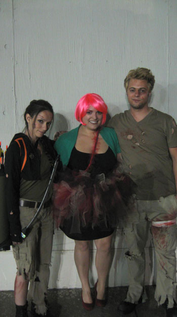 Ellen T (center) Effie Trinket from The Hunger Games Costume