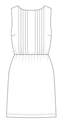 Salme Pleated Front Dress