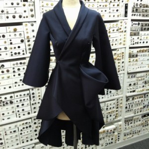 And then stunning original designs result, like this jacket made from silk/wool mikado...