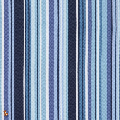 Multicolor Blue Bar Code Striped Cotton-Lycra Woven