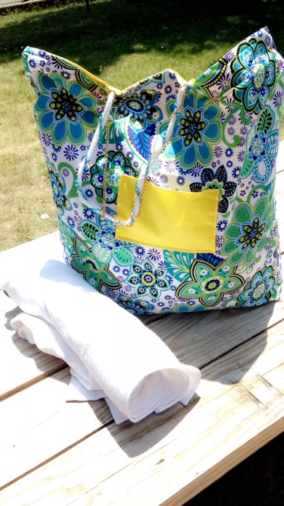 beach bag tote summer sewing diy