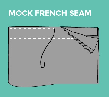 types of sewing seams Mock French Seam
