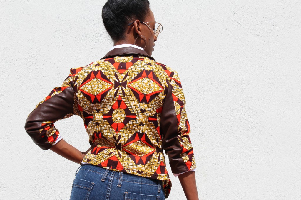 african print fashion blazer