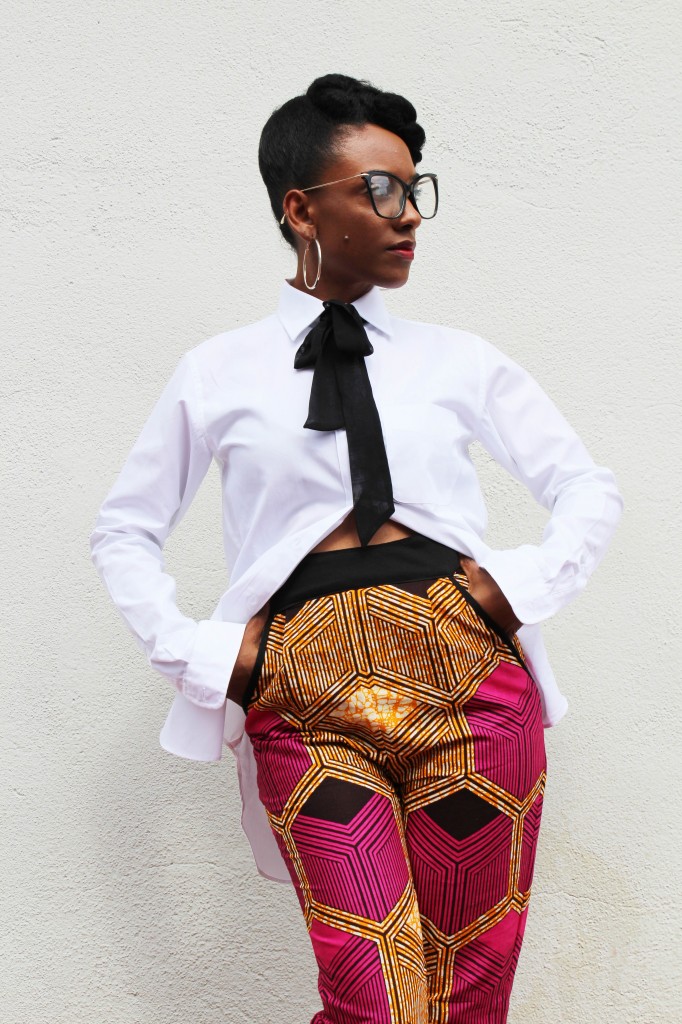 african print fashion pants