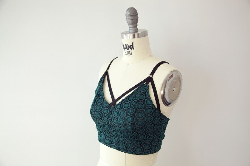 Vintage PDF Bralette Pattern Knit Brassiere in the French Style 32-34 Bust with Options to Increase