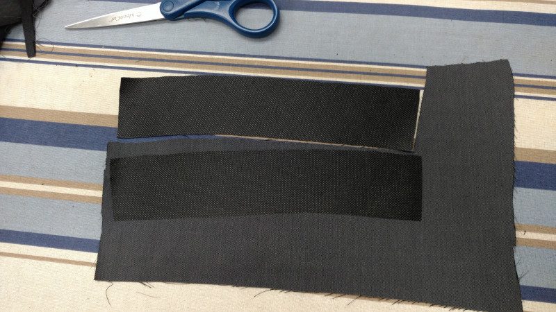 If you cut out the interfacing first, you can use it as a template.